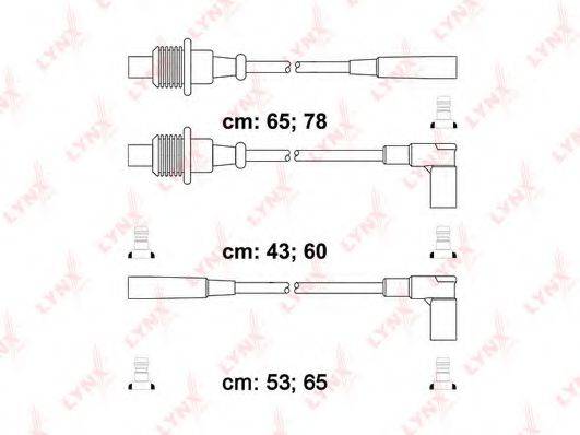 LYNXAUTO SPC6120 Комплект дротів запалювання