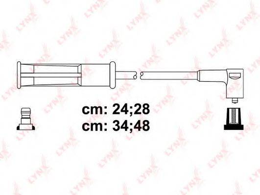 LYNXAUTO SPC6343 Комплект дротів запалювання