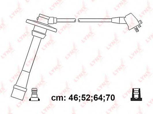 LYNXAUTO SPC7574 Комплект дротів запалювання