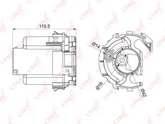 LYNXAUTO LF1066M Паливний фільтр