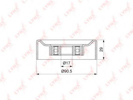 LYNXAUTO PB5370 Натяжний ролик, полікліновий ремінь