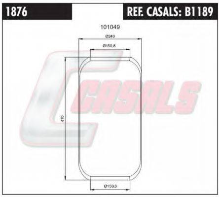 CASALS B1189 Кожух пневматичної ресори