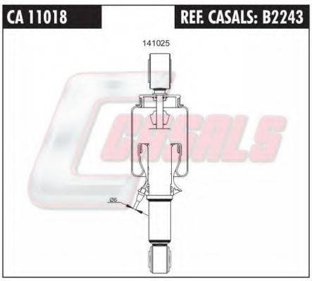 CASALS B2243 Гаситель, кріплення кабіни