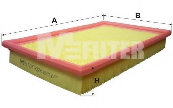 MFILTER K274 Повітряний фільтр