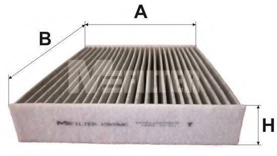 MFILTER K9098C Фільтр, повітря у внутрішньому просторі