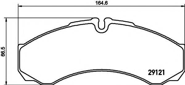 HELLA PAGID 8DB355005411 Комплект гальмівних колодок, дискове гальмо