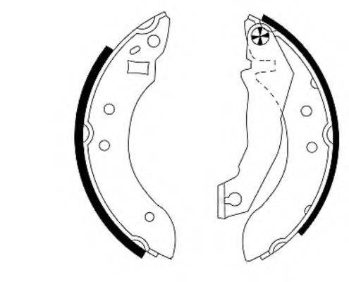 HELLA PAGID 8DB355000131 Комплект гальмівних колодок