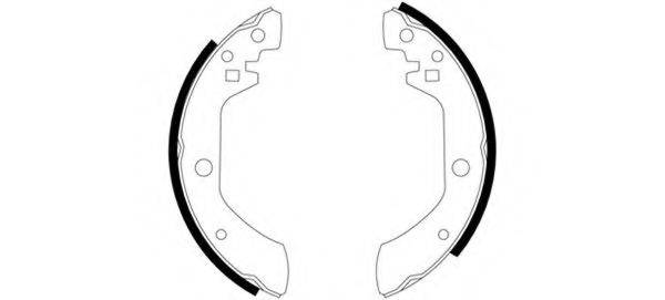 HELLA PAGID 8DB355000171 Комплект гальмівних колодок