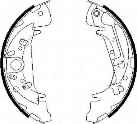 HELLA PAGID 8DB355000361 Комплект гальмівних колодок