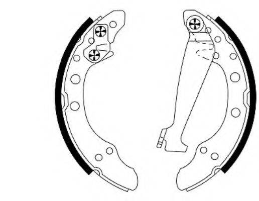 HELLA PAGID 8DB355001311 Комплект гальмівних колодок