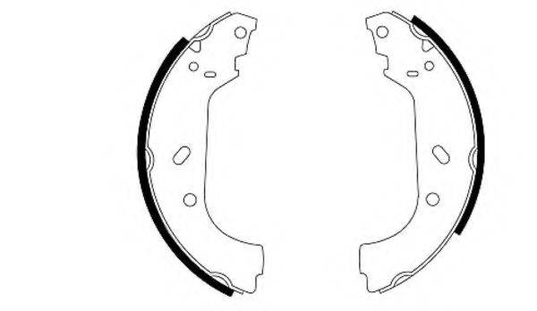 HELLA PAGID 8DB355001641 Комплект гальмівних колодок