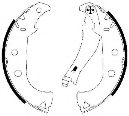 HELLA PAGID 8DB355002911 Комплект гальмівних колодок