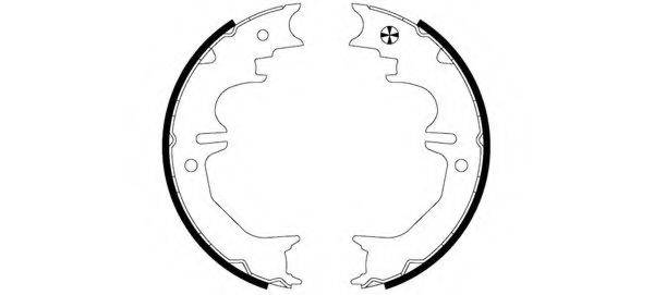 HELLA PAGID 8DA355050711 Комплект гальмівних колодок, стоянкова гальмівна система