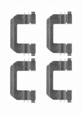 HELLA PAGID 8DZ355204391 Комплектуючі, колодки дискового гальма