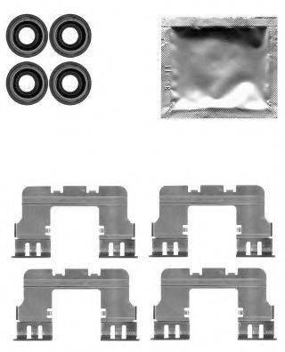 HELLA PAGID 8DZ355204771 Комплектуючі, колодки дискового гальма