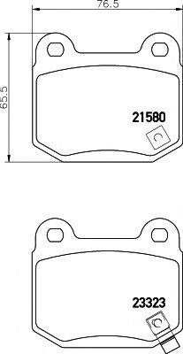 HELLA PAGID 8DB355010691 Комплект гальмівних колодок, дискове гальмо