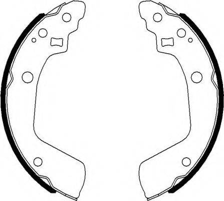 HELLA PAGID 8DB355022051 Комплект гальмівних колодок