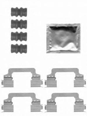 HELLA PAGID 8DZ355204371 Комплектуючі, колодки дискового гальма