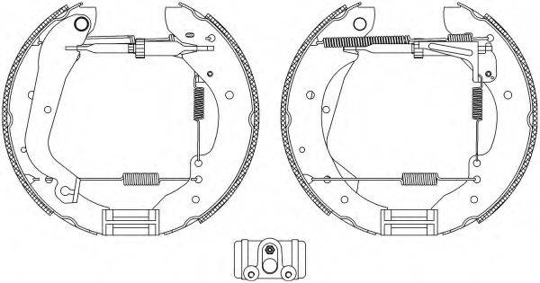 HELLA PAGID 8DB355003991 Комплект гальмівних колодок