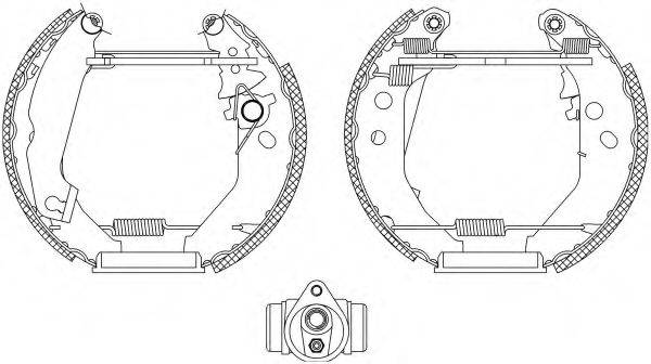 HELLA PAGID 8DB355003781 Комплект гальмівних колодок