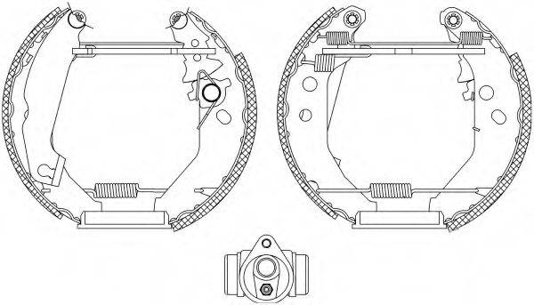 HELLA PAGID 8DB355004561 Комплект гальмівних колодок