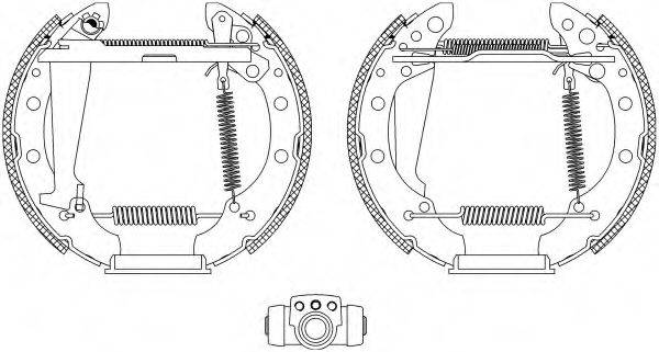 HELLA PAGID 8DB355004151 Комплект гальмівних колодок