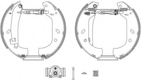 HELLA PAGID 8DB355004161 Комплект гальмівних колодок