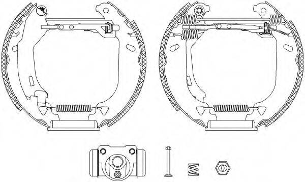 HELLA PAGID 8DB355004271 Комплект гальмівних колодок