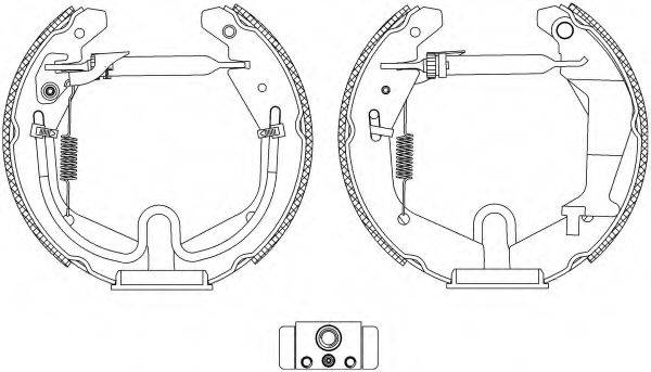 HELLA PAGID 8DB355005271 Комплект гальмівних колодок