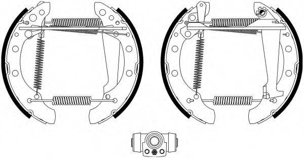 HELLA PAGID 8DB355022771 Комплект гальмівних колодок