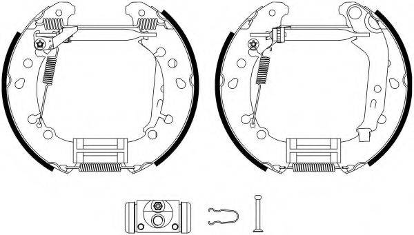 HELLA PAGID 8DB355022791 Комплект гальмівних колодок