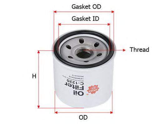 SAKURA AUTOMOTIVE C1220 Масляний фільтр