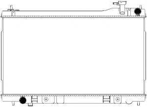 SAKURA AUTOMOTIVE 32511008 Радіатор, охолодження двигуна