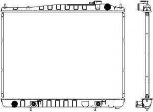 SAKURA AUTOMOTIVE 32511017 Радіатор, охолодження двигуна