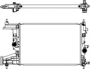 SAKURA AUTOMOTIVE 33511018 Радіатор, охолодження двигуна