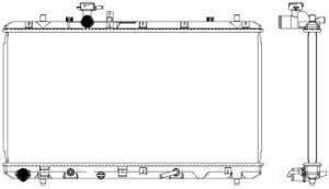 SAKURA AUTOMOTIVE 34318505 Радіатор, охолодження двигуна