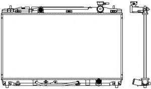 SAKURA AUTOMOTIVE 34618506 Радіатор, охолодження двигуна