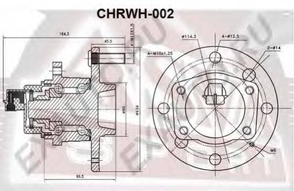 ASVA CHRWH002 Маточина колеса