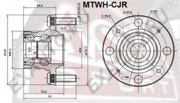 ASVA MTWHCJR Маточина колеса