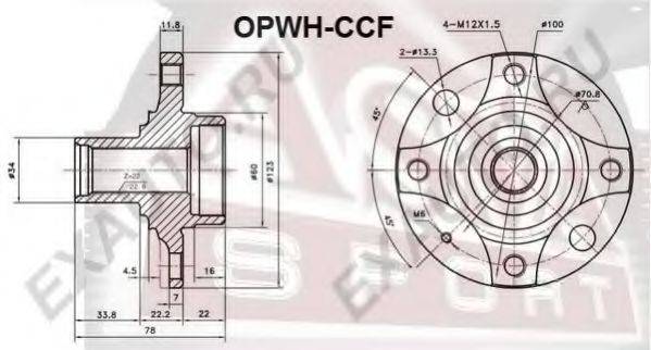 ASVA OPWHCCF Маточина колеса