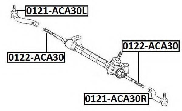 ASVA 0121ACA30L Наконечник поперечної кермової тяги