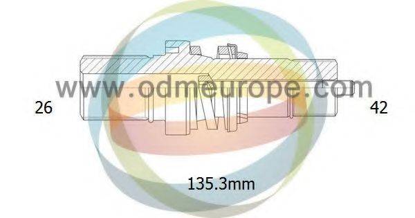 ODM-MULTIPARTS 16210020 Напівосьовий вал, диференціал