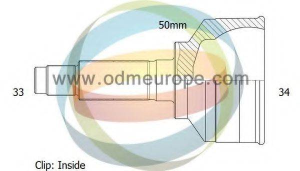 ODM-MULTIPARTS 12001354 Шарнірний комплект, приводний вал