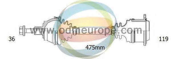 ODM-MULTIPARTS 18211550 Приводний вал