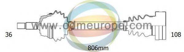 ODM-MULTIPARTS 18212340 Приводний вал