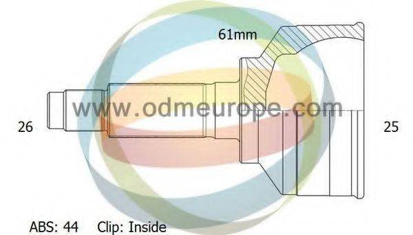 ODM-MULTIPARTS 12011975 Шарнірний комплект, приводний вал