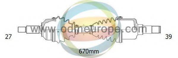 ODM-MULTIPARTS 18291420 Приводний вал