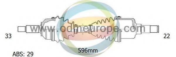 ODM-MULTIPARTS 18231051 Приводний вал