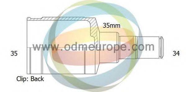 ODM-MULTIPARTS 14236093 Шарнірний комплект, приводний вал