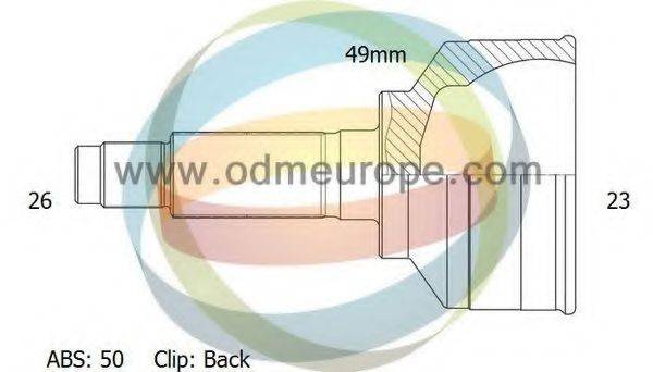 ODM-MULTIPARTS 12041644 Шарнірний комплект, приводний вал